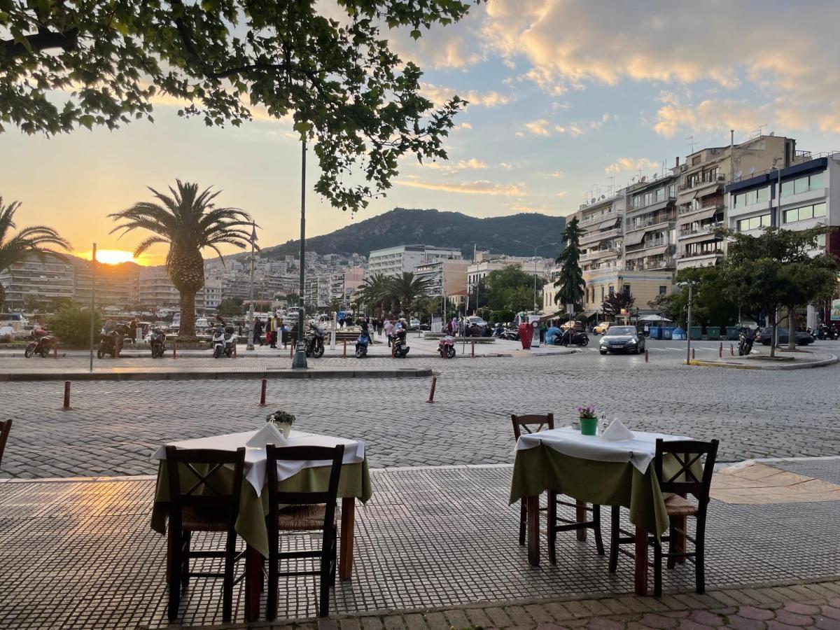 George & Nia Apartment - Central Kavala With Panoramic Terrace View Ngoại thất bức ảnh