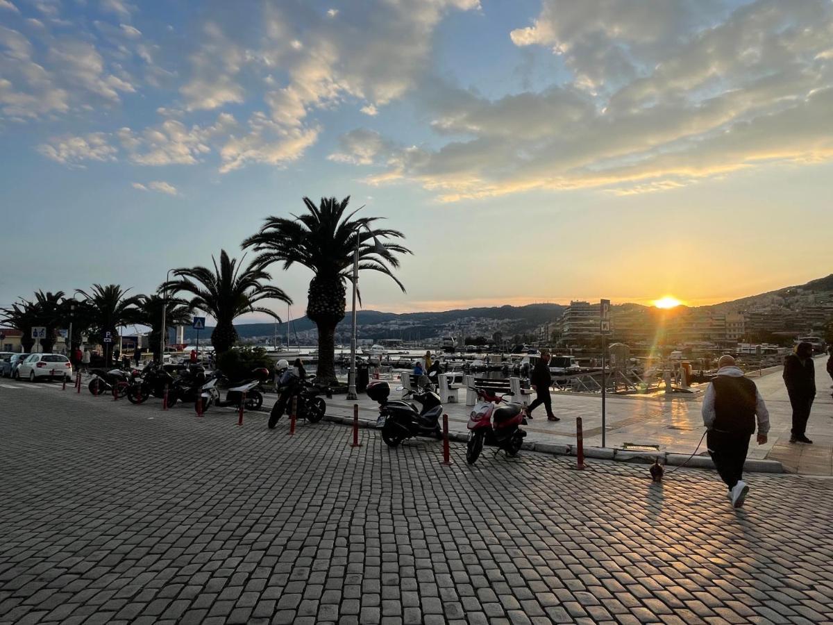 George & Nia Apartment - Central Kavala With Panoramic Terrace View Ngoại thất bức ảnh