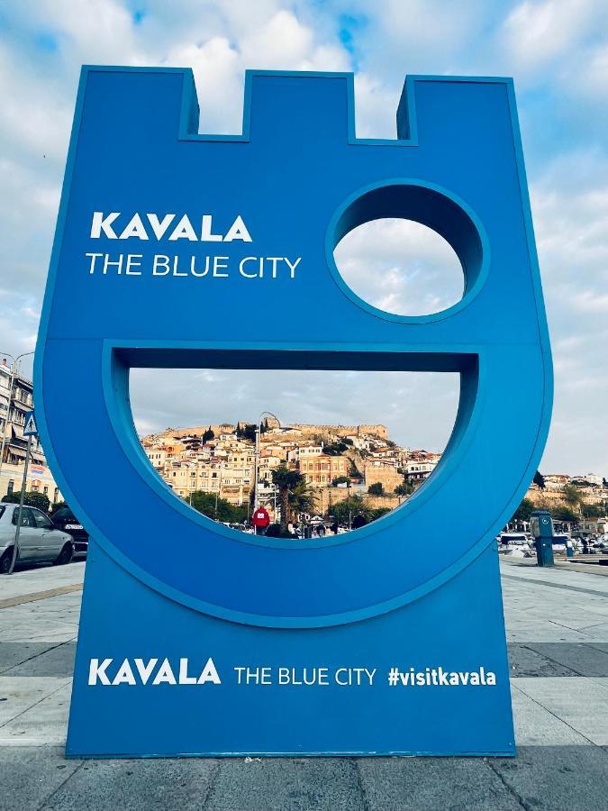 George & Nia Apartment - Central Kavala With Panoramic Terrace View Ngoại thất bức ảnh